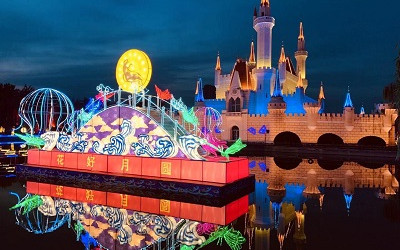 燈光亮化工程讓節(jié)慶氛圍更加濃厚