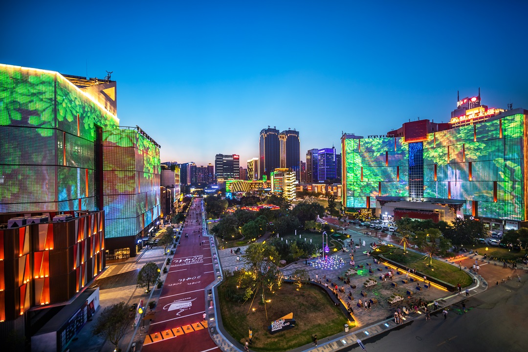 城市建筑燈光秀