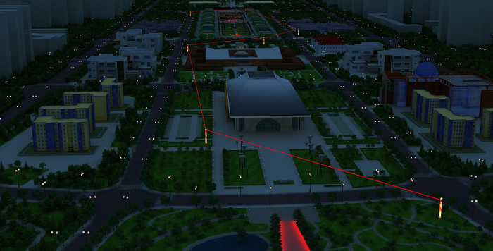 延安中軸線夜景規(guī)劃設(shè)計(jì)